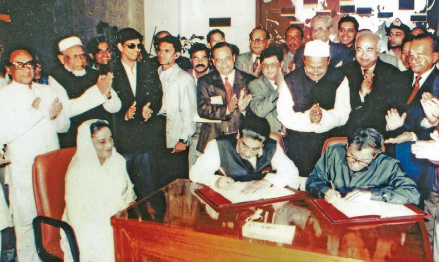 The Chittagong Hill Tracts Peace Accord signing ceremony