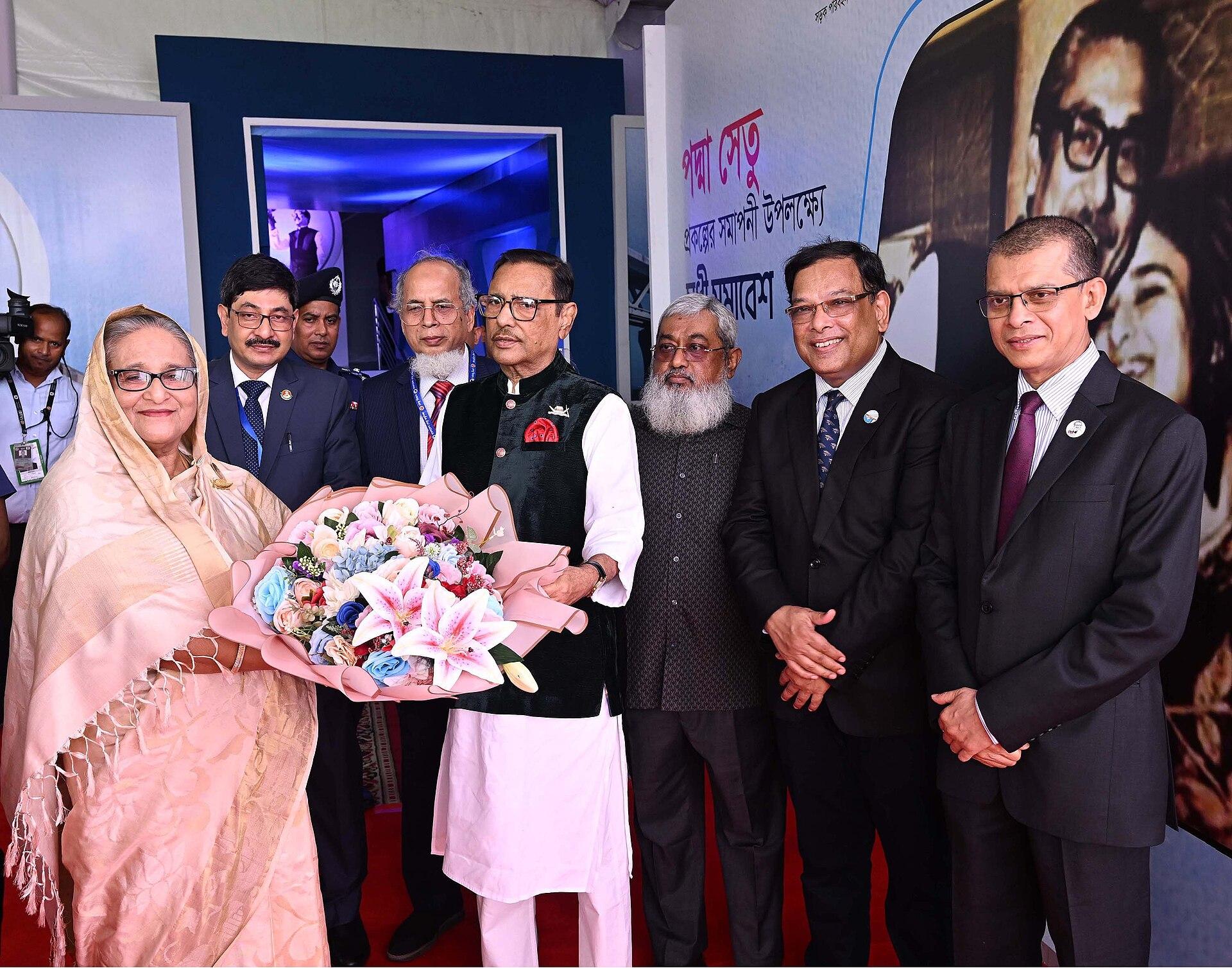 Sheikh Hasina at the Padma Bridge project conclusion